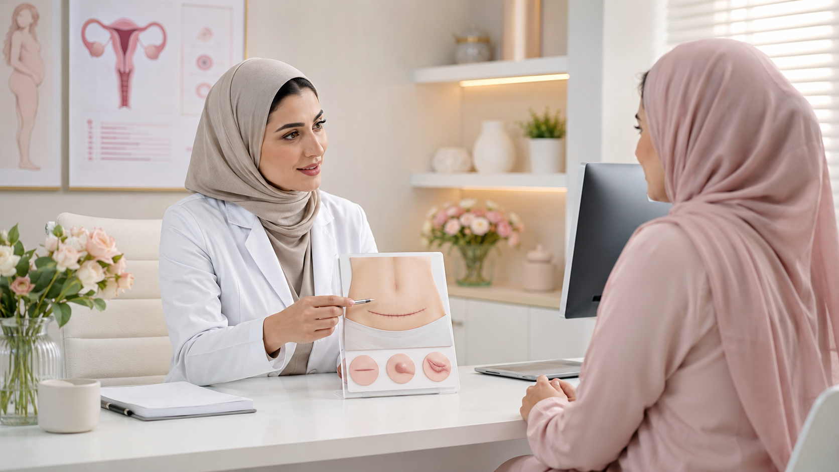 از بین بردن گوشت اضافه جای بخیه سزارین در اصفهان